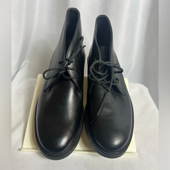TED BAKER LONDON Andreew Black Leather Chukka Boot Men's Size US 12 - Picture 1 of 5